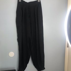 Cienne NY Harem High Waisted Pants 100% Silk Jogger SZ 4 QQ